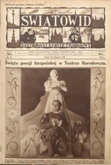Światowid : Ilustrowany kuryer tygodniowy, 1924, R. 1, nr 17