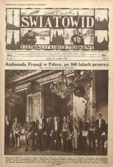 Światowid : Ilustrowany kuryer tygodniowy, 1924, R. 1, nr 19