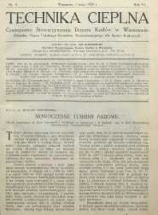 Technika cieplna, 1928, R. 6, nr 5