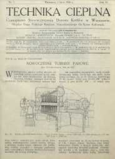 Technika cieplna, 1928, R. 6, nr 7