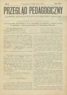 Przegląd Pedagogiczny, 1900, R. 19, nr 6