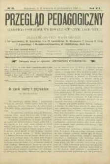 Przegląd Pedagogiczny, 1900, R. 19, nr 19