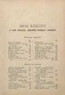 Ogrodnik Polski : Dwutygodnik poświęcony wszystkim gałęziom ogrodnictwa, 1888, R. 10, T. 10, Spis rzeczy
