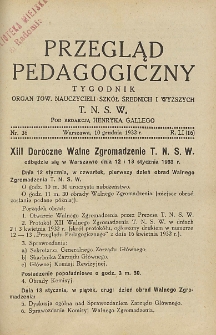 Przegląd Pedagogiczny, 1932, R. 51, nr 36