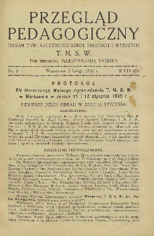 Przegląd Pedagogiczny, 1935, R. 54, nr 3