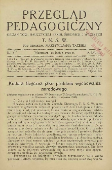 Przegląd Pedagogiczny, 1935, R. 54, nr 4