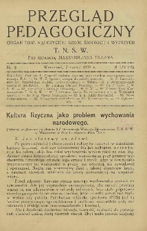 Przegląd Pedagogiczny, 1935, R. 54, nr 5