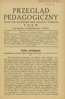 Przegląd Pedagogiczny, 1935, R. 54, nr 11
