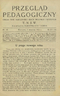 Przegląd Pedagogiczny, 1935, R. 54, nr 12