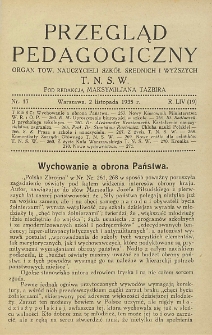 Przegląd Pedagogiczny, 1935, R. 54, nr 17