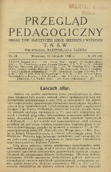 Przegląd Pedagogiczny, 1935, R. 54, nr 18