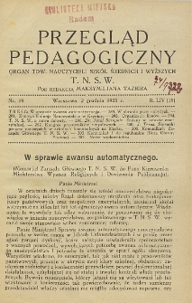 Przegląd Pedagogiczny, 1935, R. 54, nr 19