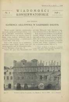 Wiadomości Konserwatorskie, 1929, nr 3