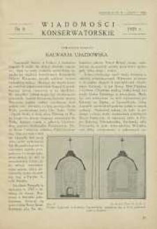 Wiadomości Konserwatorskie, 1929, nr 5