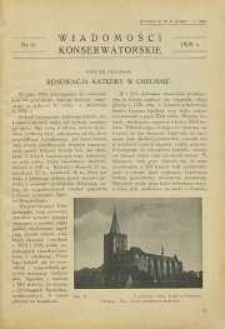 Wiadomości Konserwatorskie, 1929, nr 6