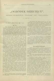 Ogródek dziecięcy : Artykuły Wychowawcze – Pogadanki – Gry – Praca Ręczna, 1901, R. 20, nr 2