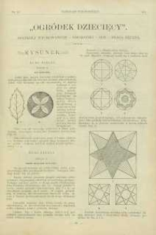 Ogródek dziecięcy : Artykuły Wychowawcze – Pogadanki – Gry – Praca Ręczna, 1901, R. 20, nr 12