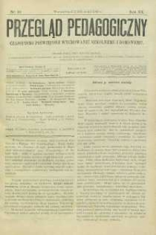 Przegląd Pedagogiczny, 1901, R. 20, nr 10