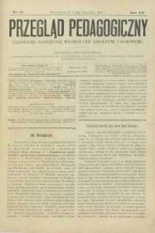 Przegląd Pedagogiczny, 1901, R. 20, nr 18