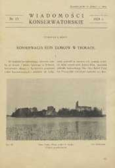 Wiadomości Konserwatorskie, 1929, nr 17