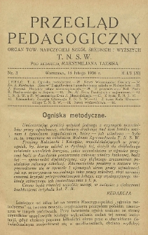 Przegląd Pedagogiczny, 1936, R. 55, nr 3