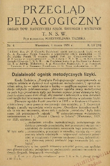Przegląd Pedagogiczny, 1936, R. 55, nr 4