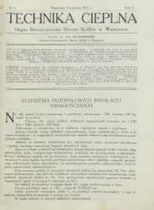 Technika cieplna, 1927, R. 5, nr 4