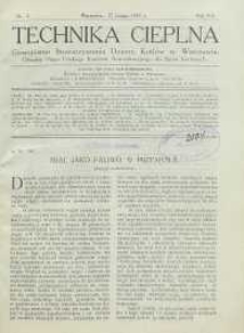 Technika cieplna, 1929, R. 7, nr 2