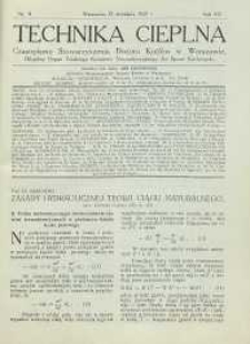 Technika cieplna, 1929, R. 7, nr 8