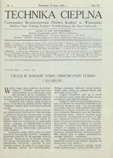 Technika cieplna, 1934, R. 12, nr 5