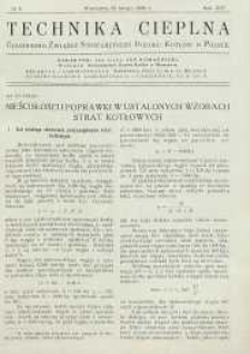 Technika cieplna, 1936, R. 14, nr 2