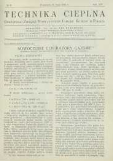 Technika cieplna, 1936, R. 14, nr 5