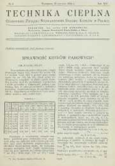 Technika cieplna, 1936, R. 14, nr 6