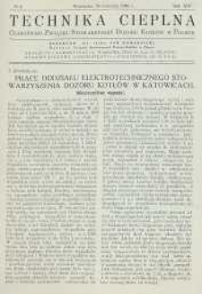 Technika cieplna, 1936, R. 14, nr 9
