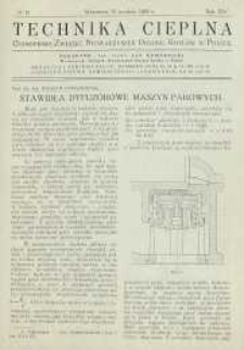 Technika cieplna, 1936, R. 14, nr 12