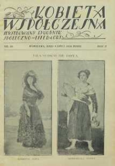 Kobieta współczesna : Ilustrowany tygodnik społeczno-literacki, 1928, R. 2, nr 28