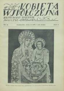 Kobieta współczesna : Ilustrowany tygodnik społeczno-literacki, 1928, R. 2, nr 30