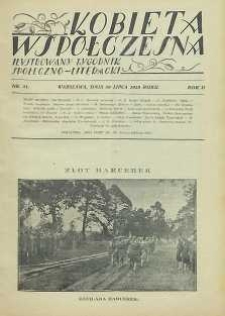 Kobieta współczesna : Ilustrowany tygodnik społeczno-literacki, 1928, R. 2, nr 31
