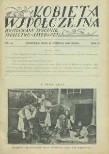 Kobieta współczesna : Ilustrowany tygodnik społeczno-literacki, 1928, R. 2, nr 35