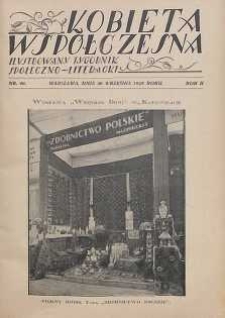 Kobieta współczesna : Ilustrowany tygodnik społeczno-literacki, 1928, R. 2, nr 40