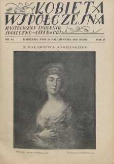 Kobieta współczesna : Ilustrowany tygodnik społeczno-literacki, 1928, R. 2, nr 44