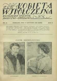 Kobieta współczesna : Ilustrowany tygodnik społeczno-literacki, 1928, R. 2, nr 47