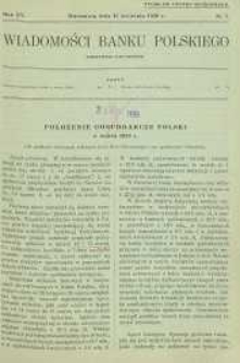 Wiadomości Banku Polskiego, 1938, R. 15, nr 7