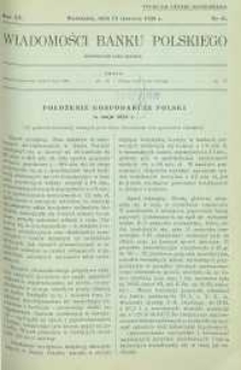 Wiadomości Banku Polskiego, 1938, R. 15, nr 11