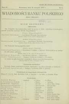 Wiadomości Banku Polskiego : Dział Urzędowy, 1938, R. 4, nr 8