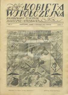 Kobieta współczesna : Ilustrowany tygodnik społeczno-literacki, 1931, R. 5, nr 5