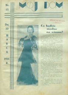 Mój Dom, 1931, R. 5, nr 12