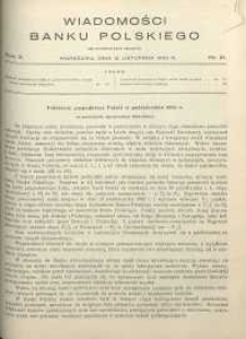 Wiadomości Banku Polskiego, 1933, R. 10, nr 21