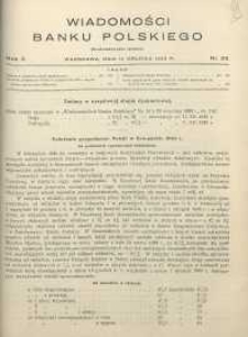 Wiadomości Banku Polskiego, 1933, R. 10, nr 23