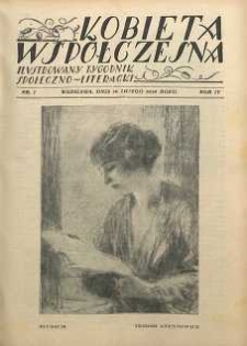 Kobieta współczesna : Ilustrowany tygodnik społeczno-literacki, 1930, R. 4, nr 7